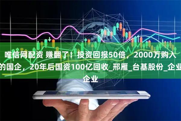 唯信网配资 赚翻了！投资回报50倍，2000万购入的国企，20年后国资100亿回收_邢雁_台基股份_企业